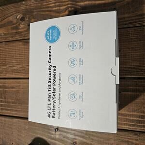 4G LTE Pan Tilt Security Camera - Battery/Solar Powered